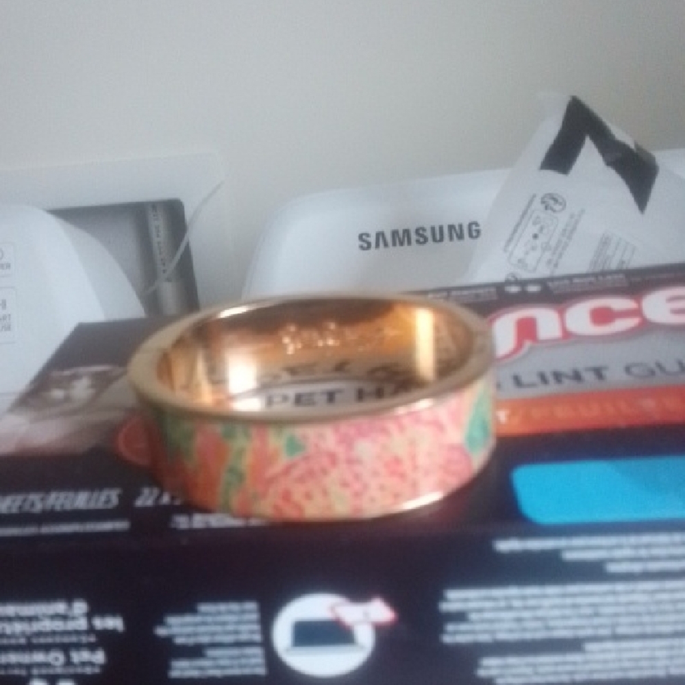 Floral Gold Bangle Bracelet By Lilly Pulitzer